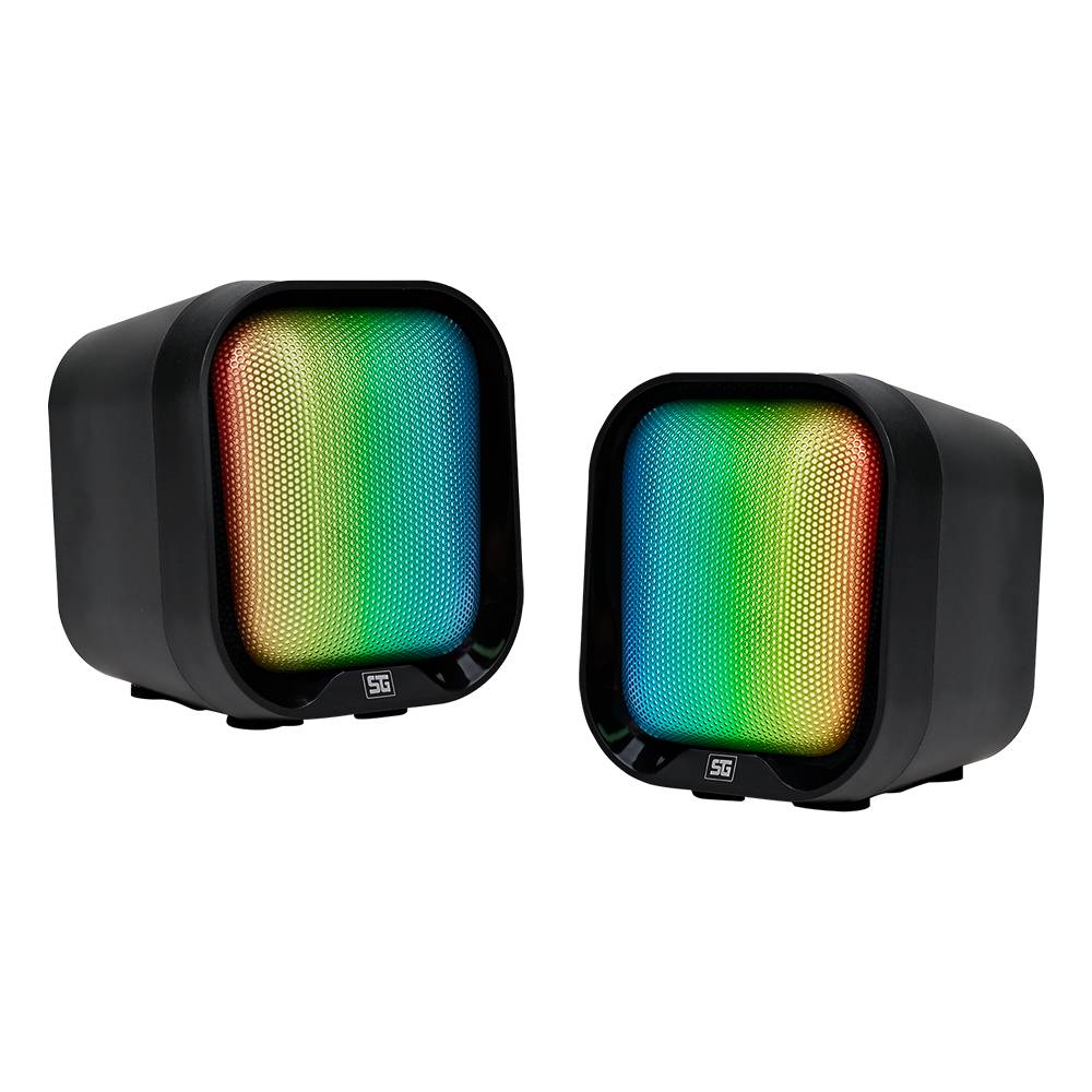 Bocina Vorago SPK-109 8 modos de iluminación RGB - Tamaño compacto con 2W RMS cada bocina Bocina Vorago SPK-109 8 modos de iluminación RGB - Tamaño compacto con 2W RMS cada bocina